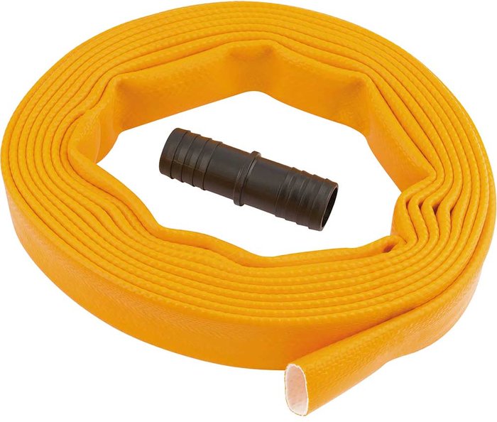 Tooled Up | Draper Draper Lay Flat Hose and Connection Adaptor 25mm 5m Draper Draper Lay Flat Hose and Connection Adaptor 25mm 5m