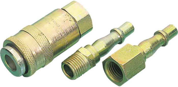 Tooled Up | Draper Draper 3 Piece Air Line Coupling Set Draper Draper 3 Piece Air Line Coupling Set
