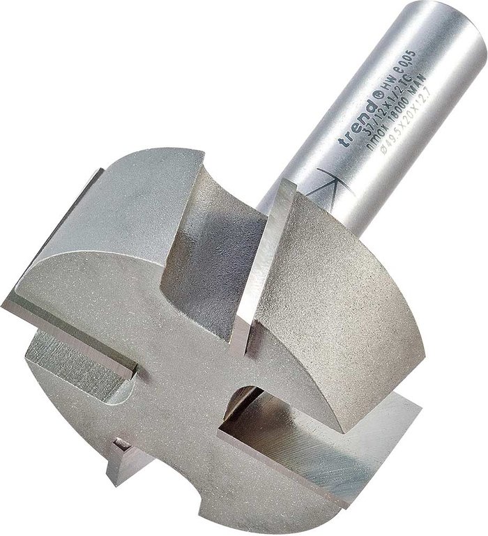 Tooled Up | Trend Trend Large Tenon Router Cutter 50mm 20mm 1/2 Trend Trend Large Tenon Router Cutter 50mm 20mm 1/2