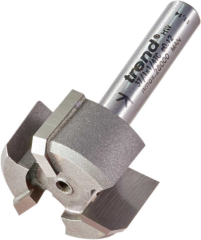 Tooled Up | Trend Trend Trimmer Router Cutter 25mm 12mm 1/4 Trend Trend Trimmer Router Cutter 25mm 12mm 1/4