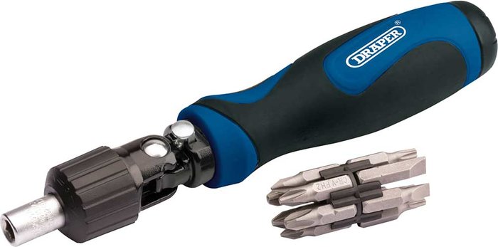Tooled Up | Draper Draper 11 Piece Ratcheting Screwdriver Set Draper Draper 11 Piece Ratcheting Screwdriver Set