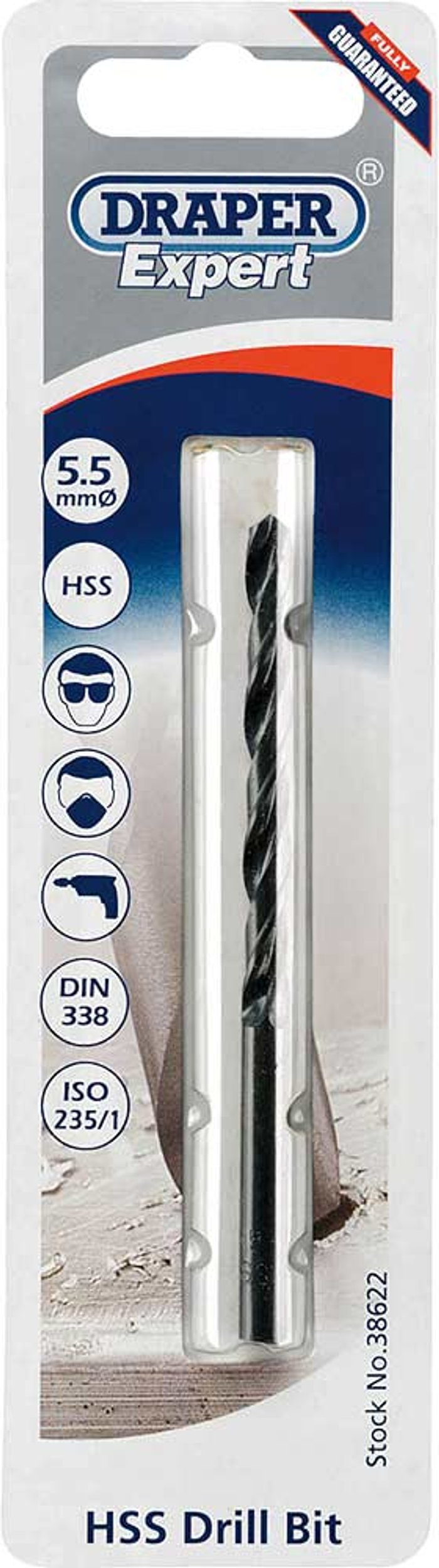 Tooled Up | Draper Draper Expert HSS Drill Bit 5.5mm Pack of 1 Draper Draper Expert HSS Drill Bit 5.5mm Pack of 1