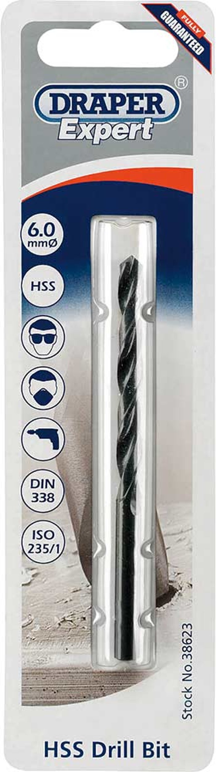 Tooled Up | Draper Draper Expert HSS Drill Bit 6mm Pack of 1 Draper Draper Expert HSS Drill Bit 6mm Pack of 1
