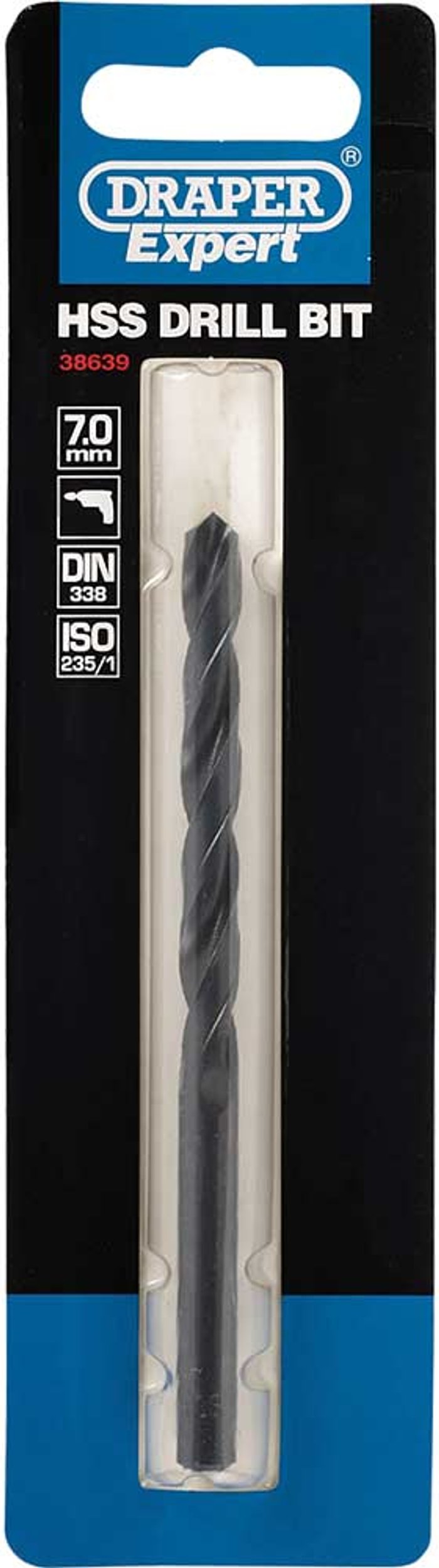 Tooled Up | Draper Draper Expert HSS Drill Bit 7mm Pack of 1 Draper Draper Expert HSS Drill Bit 7mm Pack of 1