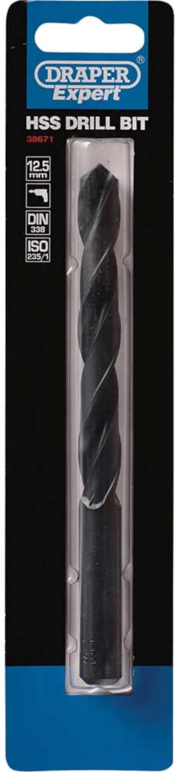 Tooled Up | Draper Draper Expert HSS Drill Bit 12.5mm Pack of 1 Draper Draper Expert HSS Drill Bit 12.5mm Pack of 1