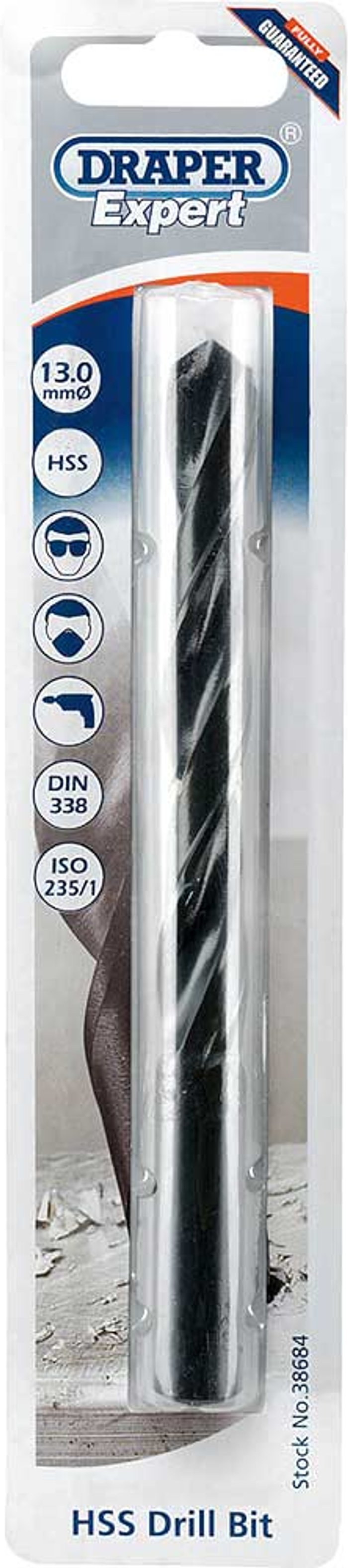 Tooled Up | Draper Draper Expert HSS Drill Bit 13mm Pack of 1 Draper Draper Expert HSS Drill Bit 13mm Pack of 1