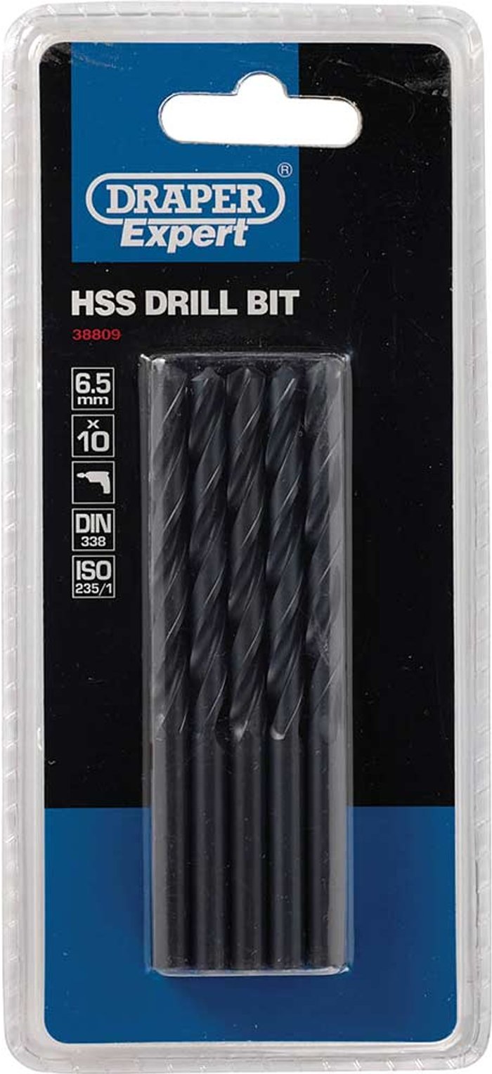 Tooled Up | Draper Draper Expert HSS Drill Bit 6.5mm Pack of 10 Draper Draper Expert HSS Drill Bit 6.5mm Pack of 10