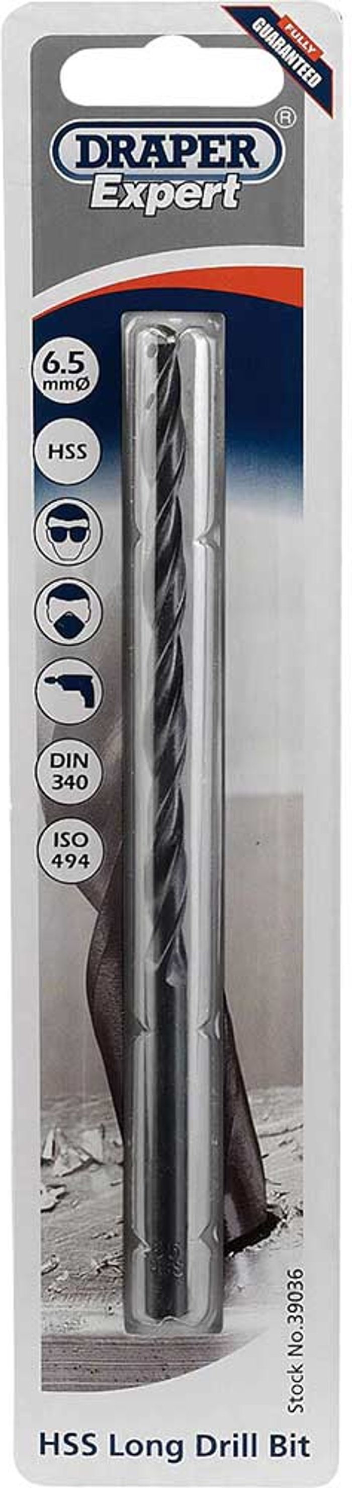 Tooled Up | Draper Draper Expert HSS Extra Long Jobber Drill Bit 6.5mm Draper Draper Expert HSS Extra Long Jobber Drill Bit 6.5mm