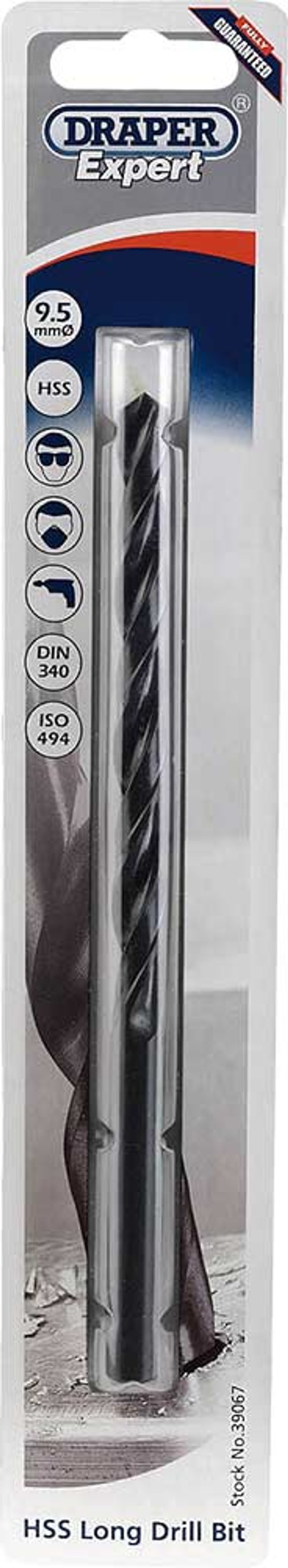 Tooled Up | Draper Draper Expert HSS Extra Long Jobber Drill Bit 9.5mm Draper Draper Expert HSS Extra Long Jobber Drill Bit 9.5mm