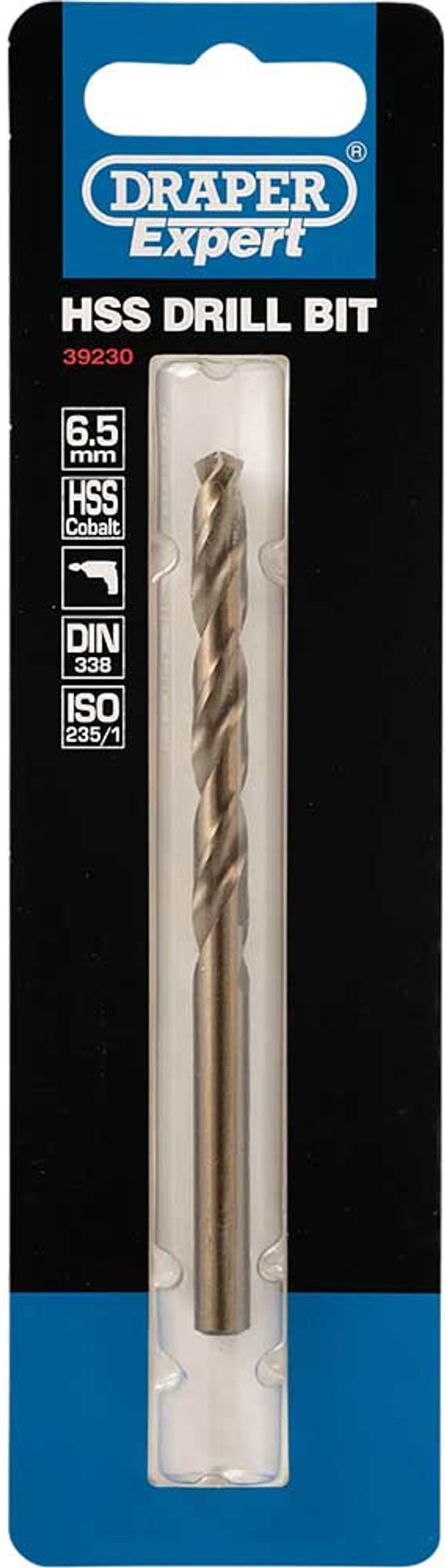 Tooled Up | Draper Draper Expert HSS Cobalt Drill Bit 6.5mm Pack of 1 Draper Draper Expert HSS Cobalt Drill Bit 6.5mm Pack of 1