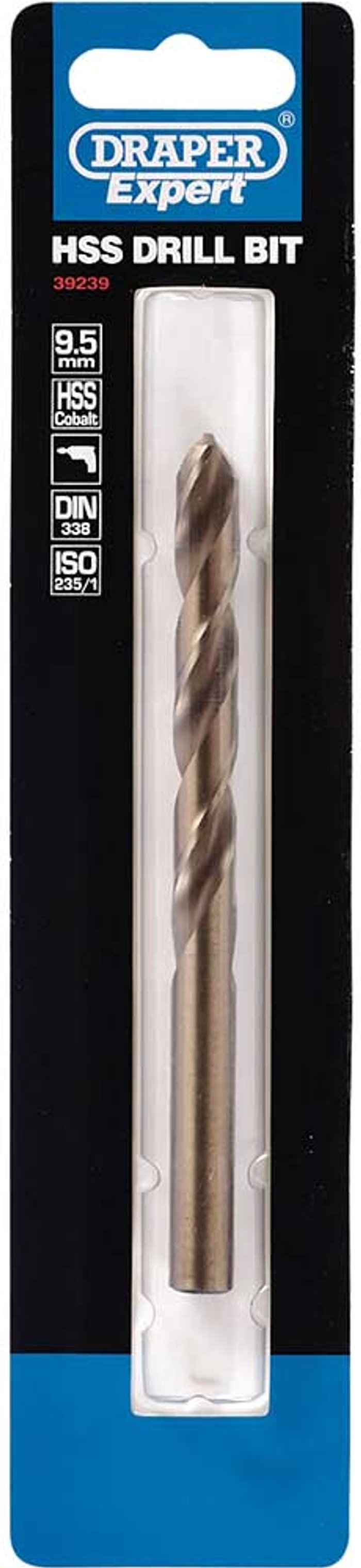 Tooled Up | Draper Draper Expert HSS Cobalt Drill Bit 9.5mm Pack of 1 Draper Draper Expert HSS Cobalt Drill Bit 9.5mm Pack of 1
