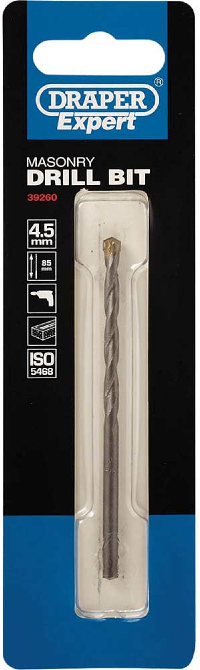 Tooled Up | Draper Draper Expert Masonry Drill Bit 4mm 85mm Draper Draper Expert Masonry Drill Bit 4mm 85mm
