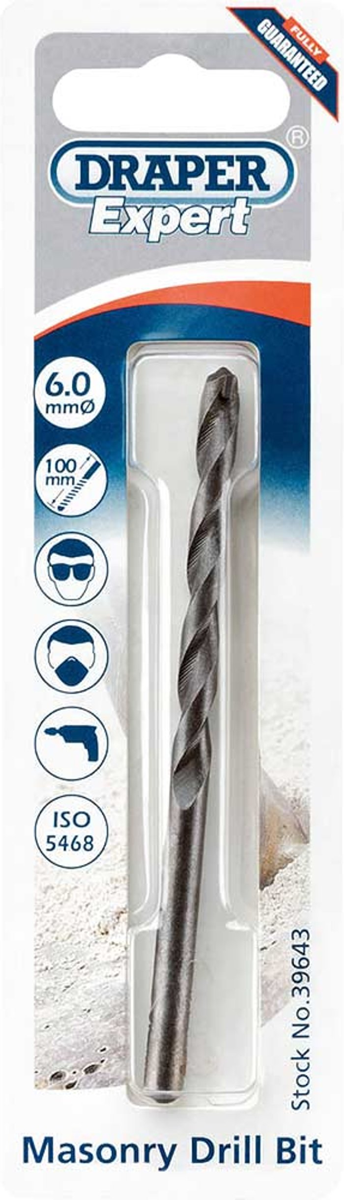 Tooled Up | DRAPER EXPERT Draper - 39643 Expert 6 x 100mm Masonry Drill Bit DRAPER EXPERT Draper - 39643 Expert 6 x 100mm Masonry Drill Bit