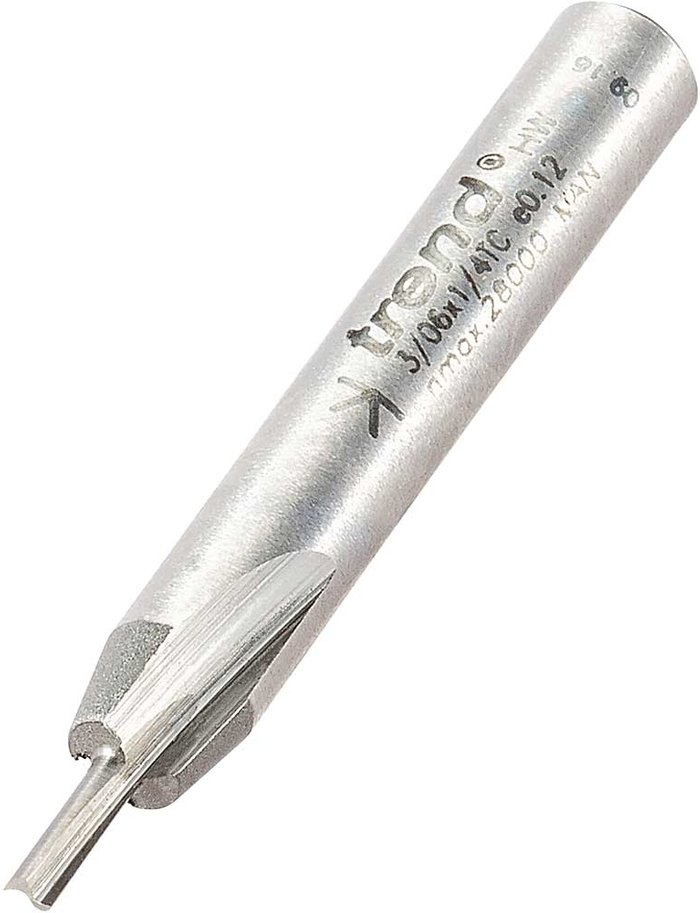 Tooled Up | Trend Trend Professional Two Flute Straight Router Cutter 2mm 5mm 1/4 Trend Trend Professional Two Flute Straight Router Cutter 2mm 5mm 1/4
