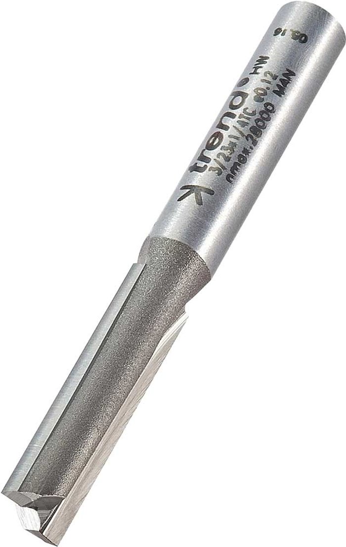 Tooled Up | Trend Trend Professional Two Flute Straight Router Cutter 6.5mm 25mm 1/4 Trend Trend Professional Two Flute Straight Router Cutter 6.5mm 25mm 1/4