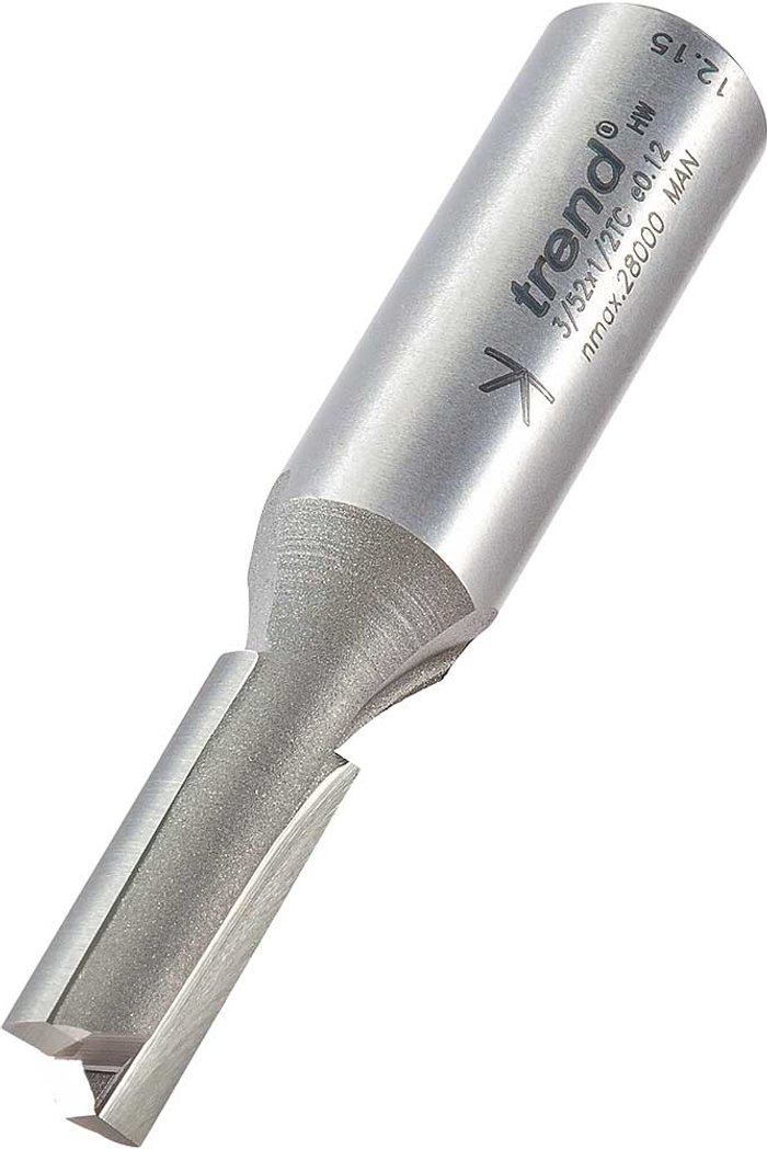 Tooled Up | Trend Trend Professional Two Flute Straight Router Cutter 9mm 25mm 1/2 Trend Trend Professional Two Flute Straight Router Cutter 9mm 25mm 1/2