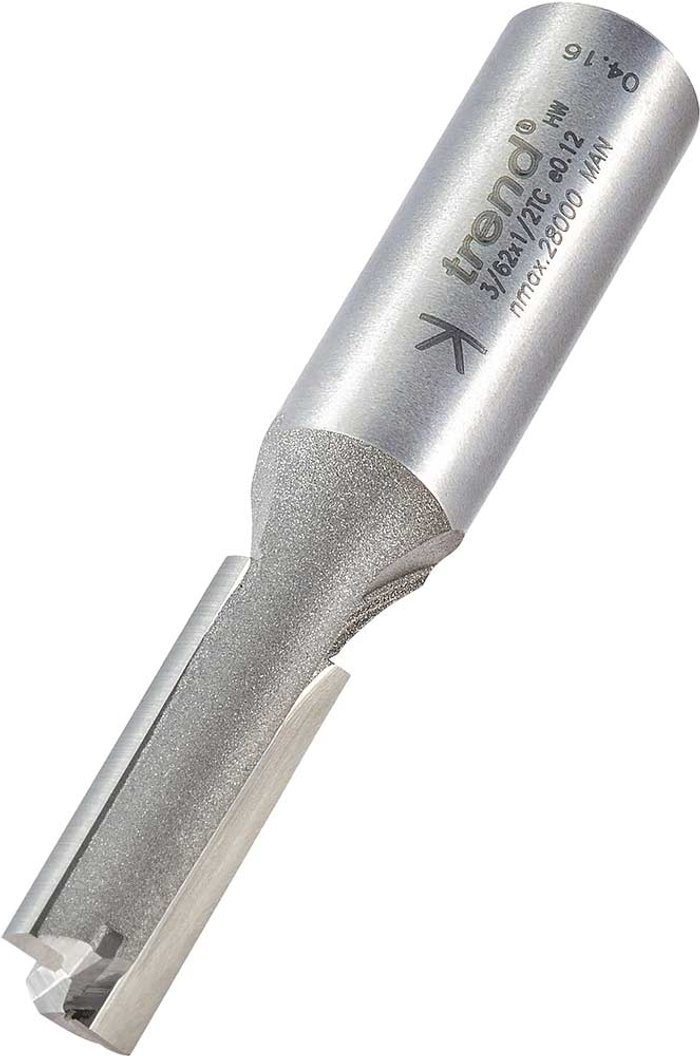 Tooled Up | Trend Trend Professional Two Flute Straight Router Cutter 10mm 30mm 1/2 Trend Trend Professional Two Flute Straight Router Cutter 10mm 30mm 1/2