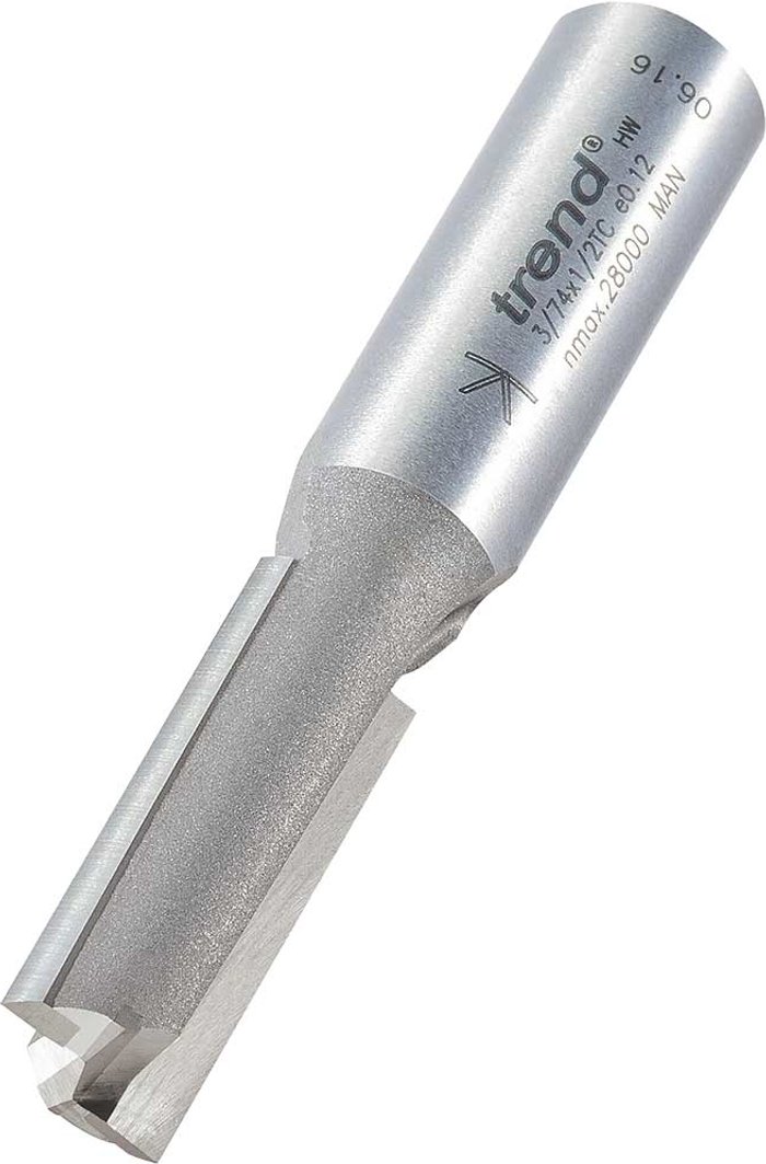 Tooled Up | Trend Trend Professional Two Flute Straight Router Cutter 12mm 32mm 1/2 Trend Trend Professional Two Flute Straight Router Cutter 12mm 32mm 1/2