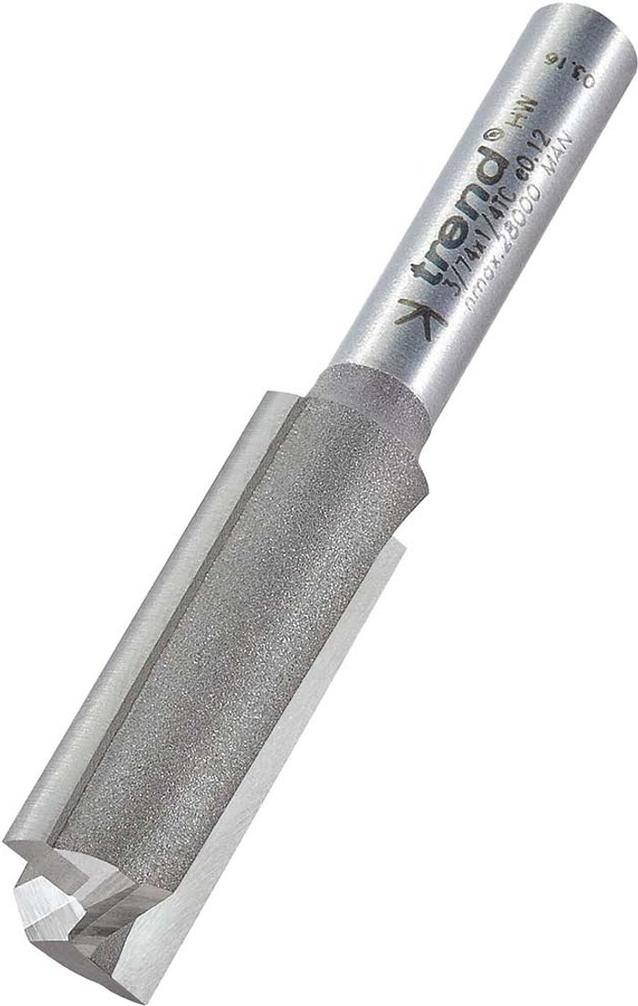 Tooled Up | Trend Trend Professional Two Flute Straight Router Cutter 12mm 32mm 1/4 Trend Trend Professional Two Flute Straight Router Cutter 12mm 32mm 1/4