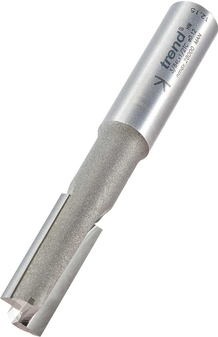 Tooled Up | Trend Trend Two Flute Pocket Router Cutter 12.7mm 22mm 1/2 Trend Trend Two Flute Pocket Router Cutter 12.7mm 22mm 1/2