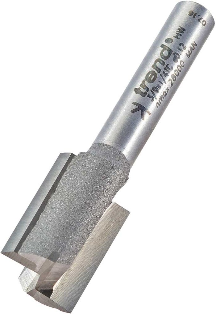 Tooled Up | Trend Trend Professional Two Flute Straight Router Cutter 13mm 20mm 1/4 Trend Trend Professional Two Flute Straight Router Cutter 13mm 20mm 1/4