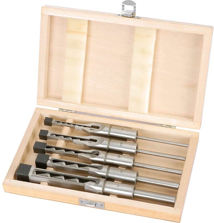 Tooled Up | Draper Draper 5 Piece Hollow Square Mortice Chisel and Bit Set Draper Draper 5 Piece Hollow Square Mortice Chisel and Bit Set