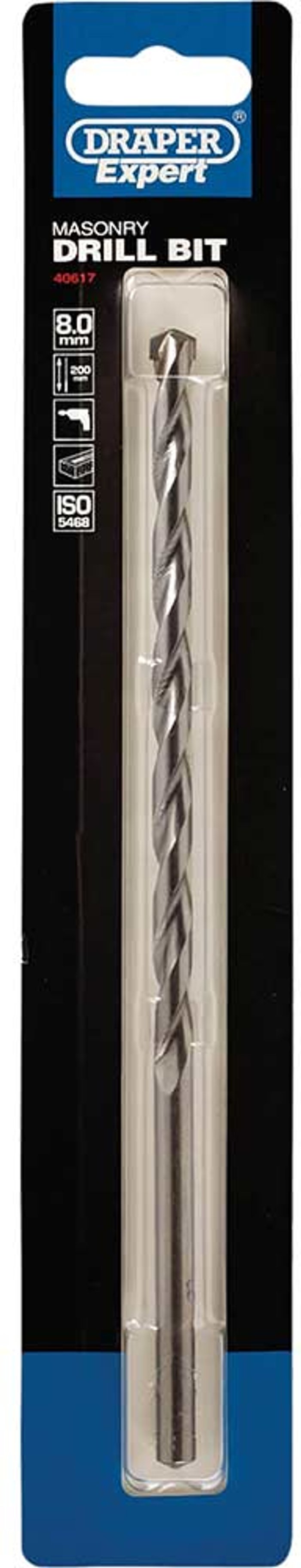 Tooled Up | Draper Draper Expert Masonry Drill Bit 8mm 200mm Draper Draper Expert Masonry Drill Bit 8mm 200mm