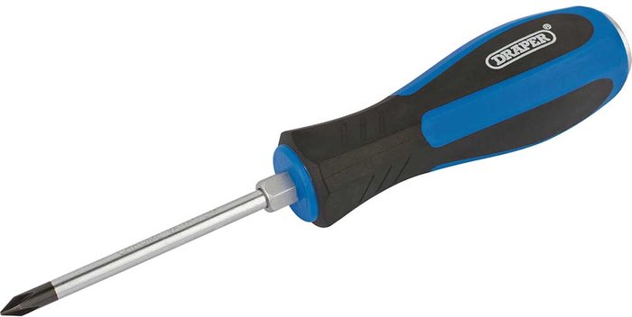 Tooled Up | Draper Draper Pound Thru Phillips Screwdriver PH1 75mm Draper Draper Pound Thru Phillips Screwdriver PH1 75mm