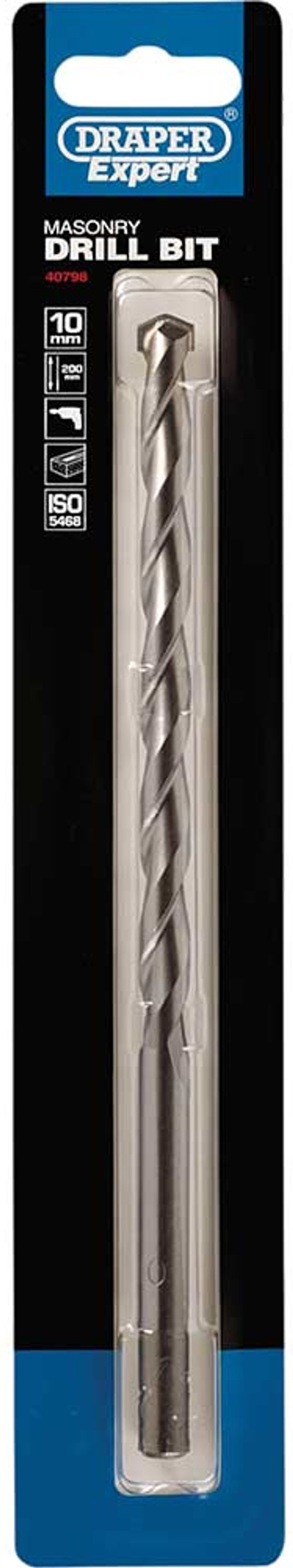 Tooled Up | Draper Draper Expert Masonry Drill Bit 10mm 200mm Draper Draper Expert Masonry Drill Bit 10mm 200mm