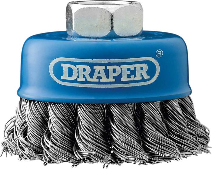 Tooled Up | Draper Draper Twist Knot Wire Cup Brush 60mm M14 Thread Draper Draper Twist Knot Wire Cup Brush 60mm M14 Thread