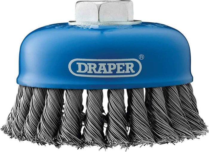 Tooled Up | Draper Draper Twist Knot Wire Cup Brush 100mm M14 Thread Draper Draper Twist Knot Wire Cup Brush 100mm M14 Thread