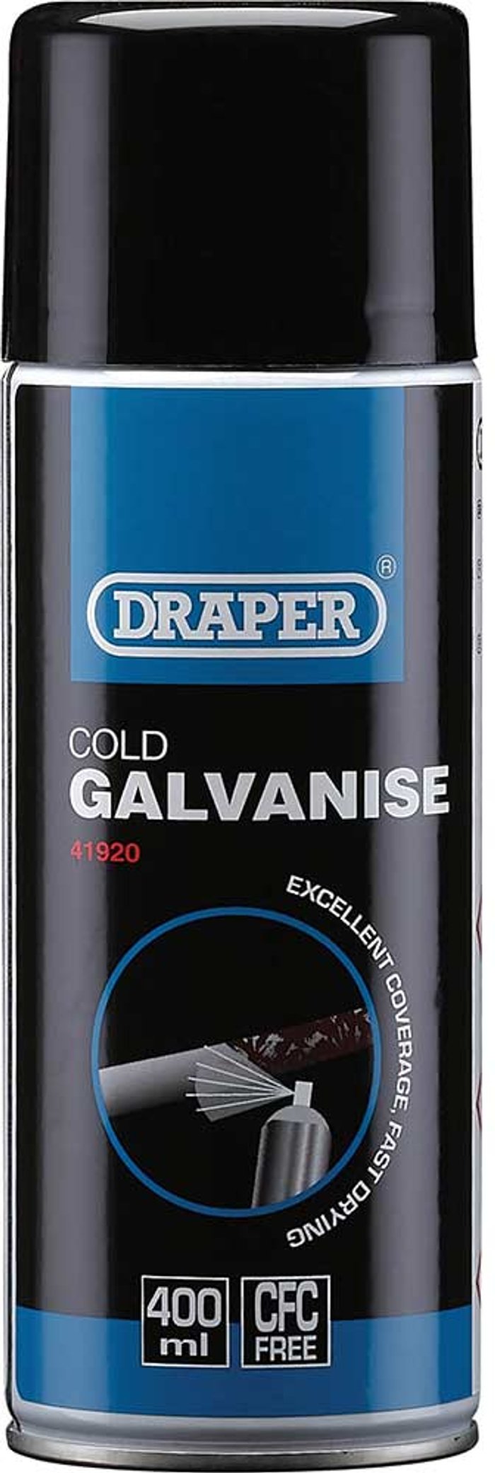Tooled Up | Draper Draper Cold Galvanizing Compound Spray 400ml Draper Draper Cold Galvanizing Compound Spray 400ml