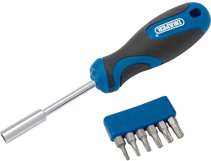 Tooled Up | Draper Draper 6 Piece Bit Holder Screwdriver Bit Set Draper Draper 6 Piece Bit Holder Screwdriver Bit Set