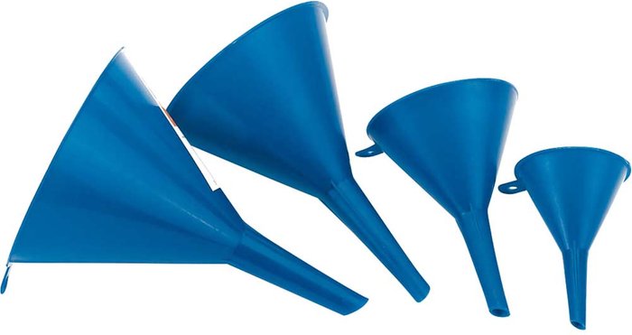 Tooled Up | Draper Draper 4 Piece Plastic Funnel Set Draper Draper 4 Piece Plastic Funnel Set