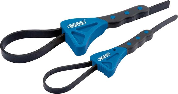 Tooled Up | Draper Draper 2 Piece Soft Grip Strap Wrench Set Draper Draper 2 Piece Soft Grip Strap Wrench Set