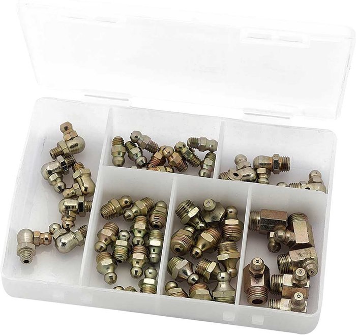 Tooled Up | Draper Draper 50 Assorted BSPT Grease Nipples Draper Draper 50 Assorted BSPT Grease Nipples