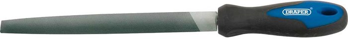 Tooled Up | Draper Draper 200mm Half Round File And Handle - Black, Blue Draper Draper 200mm Half Round File And Handle - Black, Blue