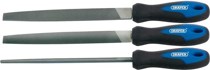 Tooled Up | Draper Draper 3 Piece Soft Grip Engineers File Set Draper Draper 3 Piece Soft Grip Engineers File Set
