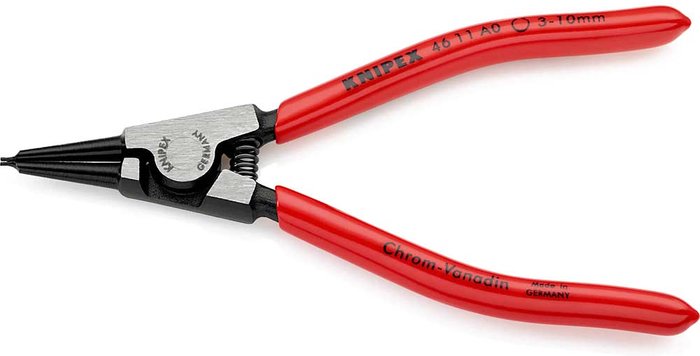 Tooled Up | Knipex Knipex 46 11 External Straight Circlip Pliers 3mm - 10mm Knipex Knipex 46 11 External Straight Circlip Pliers 3mm - 10mm