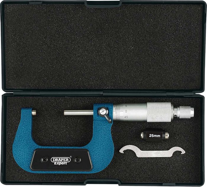 Tooled Up | Draper Draper Expert External Micrometer 25mm - 50mm Draper Draper Expert External Micrometer 25mm - 50mm