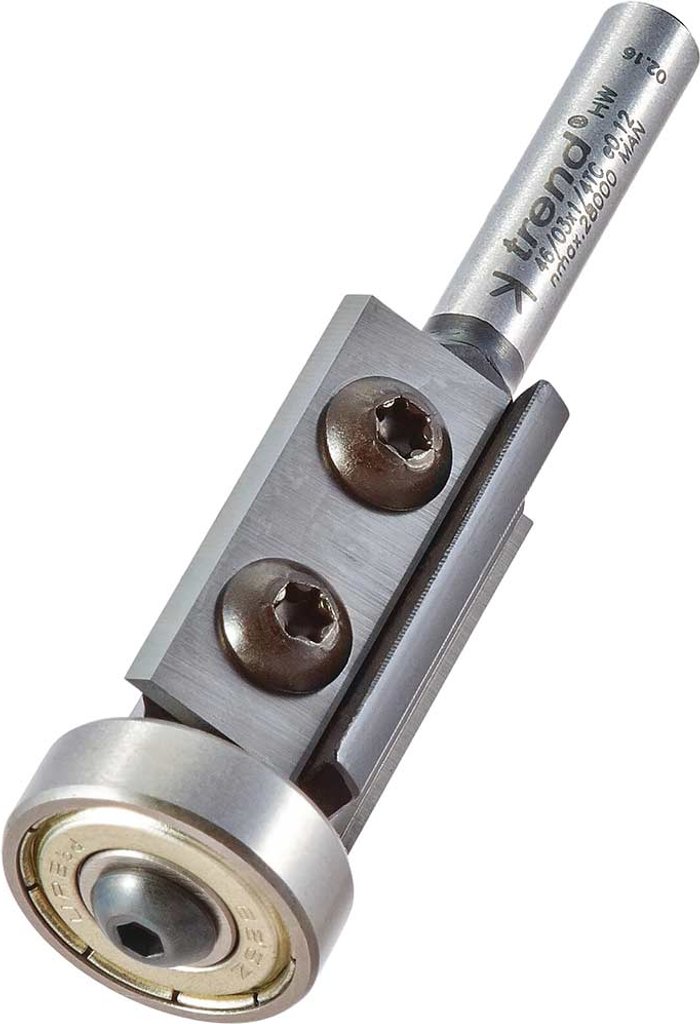 Tooled Up | Trend Trend Rotatip Trimmer Bearing Guided Router Cutter 19mm 30mm 1/4 Trend Trend Rotatip Trimmer Bearing Guided Router Cutter 19mm 30mm 1/4