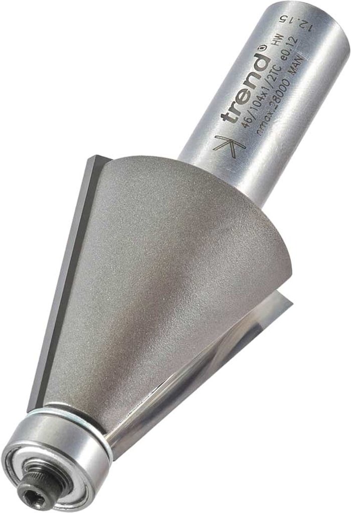 Tooled Up | Trend Trend Bevel Bearing Guided Router Cutter 30mm 35mm 1/2 Trend Trend Bevel Bearing Guided Router Cutter 30mm 35mm 1/2