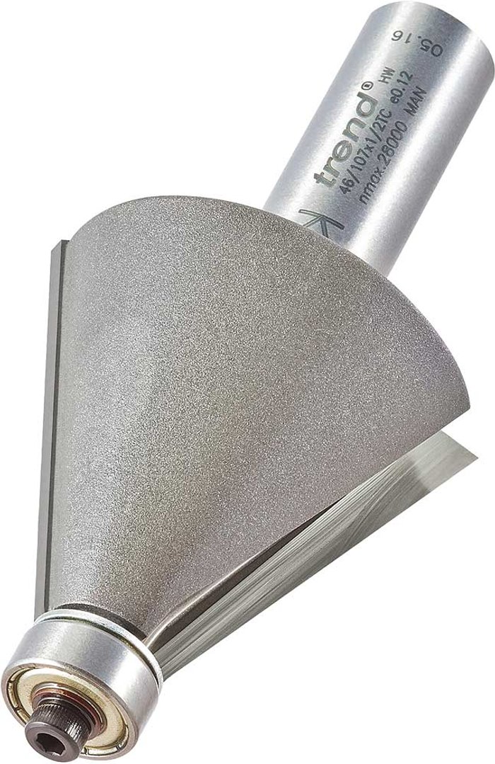 Tooled Up | Trend Trend Bevel Bearing Guided Router Cutter 42mm 35mm 1/2 Trend Trend Bevel Bearing Guided Router Cutter 42mm 35mm 1/2