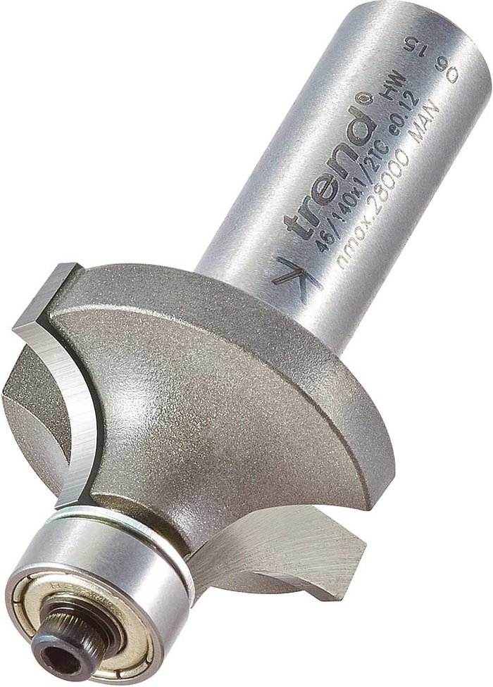Tooled Up | Trend Trend Bearing Guided Ovolo and Round Router Cutter 32mm 16mm 1/2 Trend Trend Bearing Guided Ovolo and Round Router Cutter 32mm 16mm 1/2