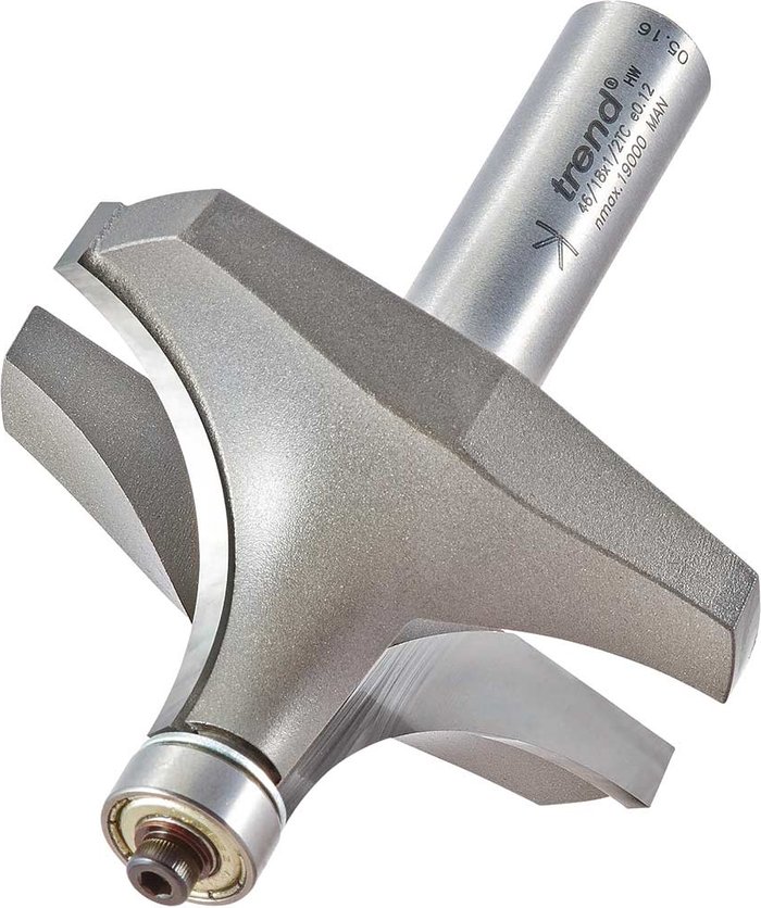 Tooled Up | Trend Trend Bearing Guided Ovolo and Round Router Cutter 63.5mm 32mm 1/2 Trend Trend Bearing Guided Ovolo and Round Router Cutter 63.5mm 32mm 1/2
