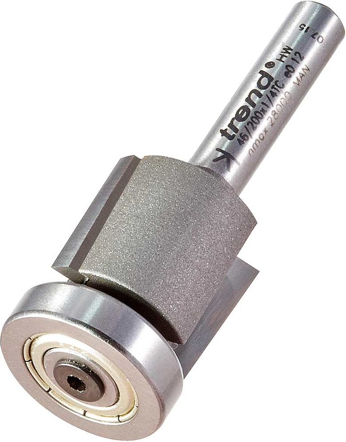 Tooled Up | Trend Trend Low Profile Trimmer Bearing Guided Router Cutter 19.1mm 16mm 1/4 Trend Trend Low Profile Trimmer Bearing Guided Router Cutter 19.1mm 16mm 1/4