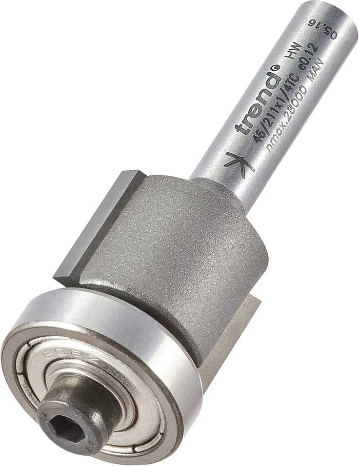 Tooled Up | Trend Trend Bearing Guided Trimmer Router Cutter 18.2mm 14mm 1/4 Trend Trend Bearing Guided Trimmer Router Cutter 18.2mm 14mm 1/4
