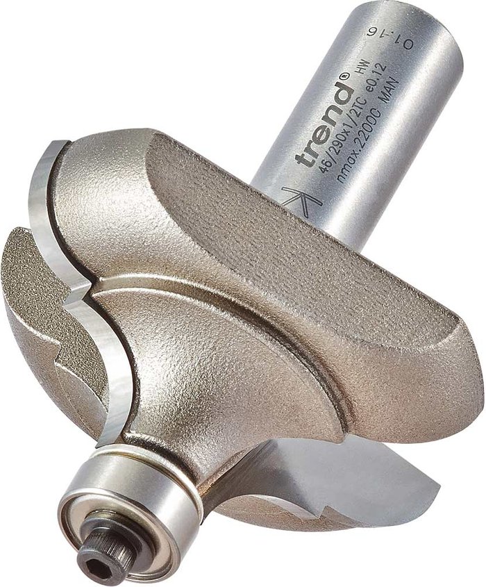 Tooled Up | Trend Trend Classic Style Bearing Guided Router Cutter 51mm 24mm 1/2 Trend Trend Classic Style Bearing Guided Router Cutter 51mm 24mm 1/2