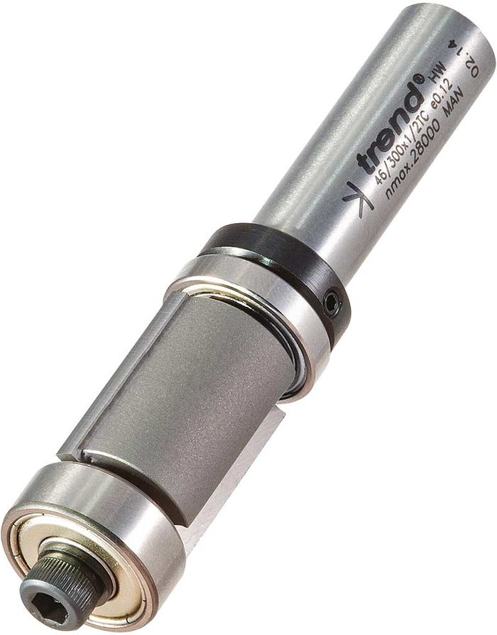 Tooled Up | Trend Trend Double Bearing Guided Trimmer Routing Cutter 19.1mm 25.4mm 1/2 Trend Trend Double Bearing Guided Trimmer Routing Cutter 19.1mm 25.4mm 1/2