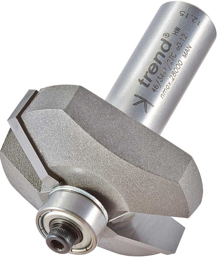 Tooled Up | Trend Trend Bearing Guided Bevel Chamfer Router Cutter 41mm 13mm 1/2 Trend Trend Bearing Guided Bevel Chamfer Router Cutter 41mm 13mm 1/2